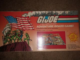 Vintage 1982 G.  I.  Joe A Real American Hero Adventure Board Game Complete
