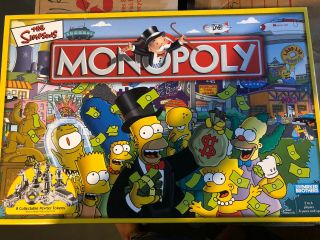 2001 The Simpsons Monopoly Game - Parker Brothers -