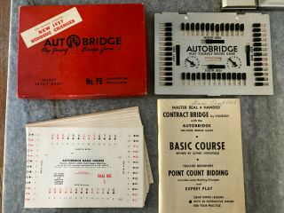 Vintage Autobridge Play Yourself Bridge Game 1957 Charles H.  Goren
