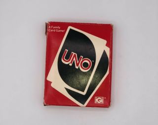 Vintage 1979 Uno Card Game Box Complete Cards With Instructions
