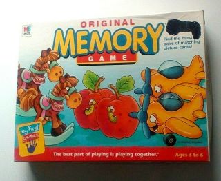 Hasbro Memory Game Milton Bradley 2001 Ages 3 To 6 2 To 4 Players