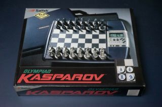 Saitek Olympiad Kasparov Chess Trainer Computer Electronic Chess Set 1994