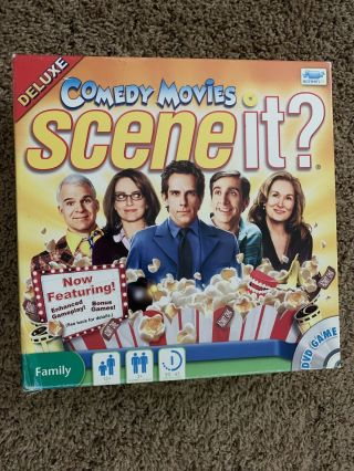 Scene It Comedy Movies Deluxe Family Trivia Dvd Board Game