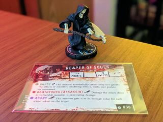Wizkids,  Horrorclix,  090 Reaper Of Souls,  Unique,  Figure And Card