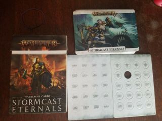 Warhammer Age Of Sigmar Stormcast Eternals Warscroll Cards Incomplete