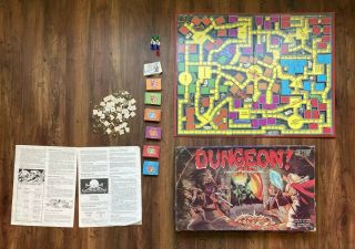 Vintage Tsr 1981 Dungeon Board Game Incomplete For Extra Or Missing Parts Only