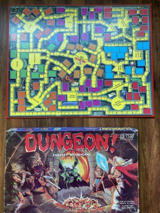 Vintage TSR 1981 Dungeon Board Game Incomplete For Extra Or Missing Parts Only 2