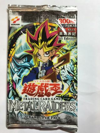 Yugioh Konami Metal Raiders 1st Edition Booster Pack Asian English