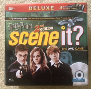 Deluxe Harry Potter Scene It Dvd Board Game 2007 2nd Edition Tin Complete