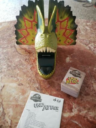 Uno Attack Jurassic World Dinosaur Uno Card Game - No Box Great