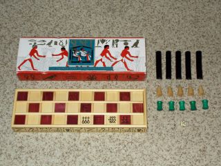 Senet Board Game Of Egyptian Pharaohs - Wood Expressions Complete