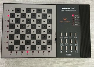 Vintage Radio Shack Tandy 1650 Computerized Sensory Chess Game Portable
