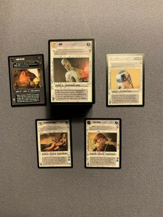 Star Wars Ccg / Swccg /decipher Complete Jabba Palace Set
