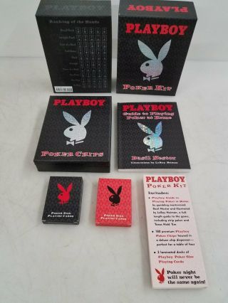 Playboy Poker Kit W/ 2004 Guide Book Iob