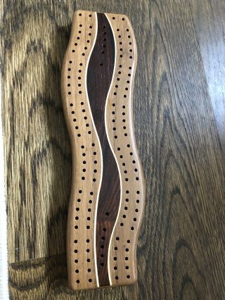 Hand Made ? Wooden Cribbage Board