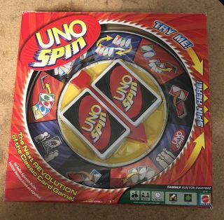 Mattel Uno Spin,  Card Game - No Instructions 2005 -