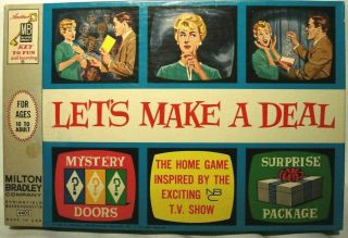 Lets Make A Deal Board Game 1964 Mb 4405 Monte Hall - Nbc Tv