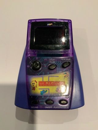Mga Entertainment Ms.  Pac - Man Electronic Handheld Game Transparent Purple 2001