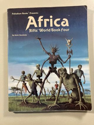 Rifts World Book Four: Africa By Palladium Books First Print 1993 Siembieda