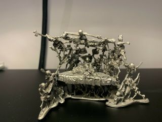 Ral Partha Lord Benithrock On The Throne Of Bone 1986 Pewter Sculpture