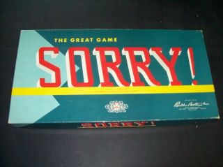 Vintage Board Game 1954 Sorry