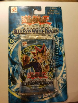 Yugioh Lob Unlimited Legend Of Blue Eyes White Dragon Blister Pack - Resealed