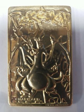 Pokemon 06 Charizard Special Edition Gold Plated Trading Card 1999