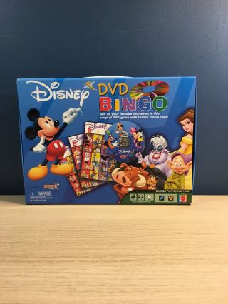Disney Dvd Bingo (mattel) Family Fun