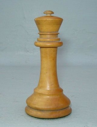 Antique F.  H.  Ayres Replacement English Staunton Chess Piece (king) British Wood