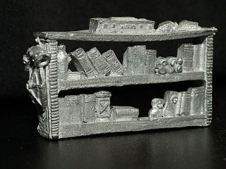 Grenadier Bookcase Shelf Miniature Dungeons Dragons Metal Wizard Spell Scenery