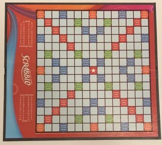 2007 Hasbro Scrabble Game Board Only Replacement Piece