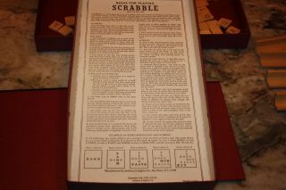 Vintage 1953 SCRABBLE Board Game Selchow Righter COMPLETE Classic Word Game 3