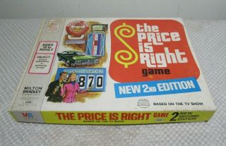 Vintage 1974 Milton Bradley The Price Is Right Board Game 2nd Edition