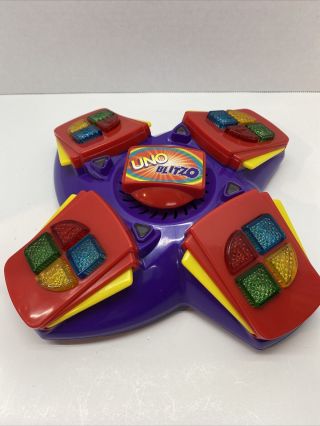 Uno Blitzo Electronic Game With Lights & Sound Mattel 2000.