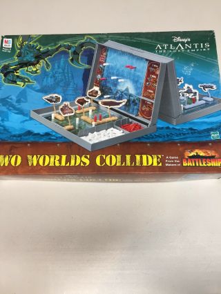 Battleship Atlantis The Lost Empire Two Worlds Collide Board Game Hasbro Disney