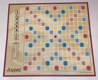 1999 Hasbro Scrabble Game Board Only Replacement Piece