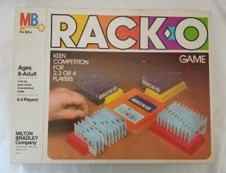 Vintage 1980 Rack - O Game - Milton Bradley 8 To Adult Complete