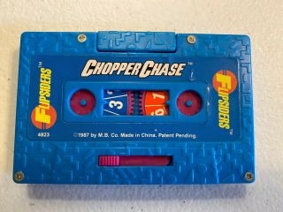 1987 Milton Bradley Flipsiders Chopper Chase Cassette Travel Board Game Complete