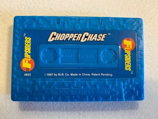 1987 Milton Bradley Flipsiders Chopper Chase Cassette Travel Board Game Complete 2