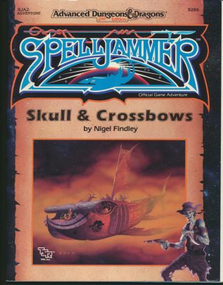 Tsr Ad&d 2nd Edition Spelljammer Module Sja2: Skull & Crossbows; 1990