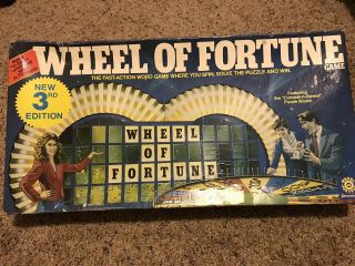 Wheel Of Fortune Board Game 3rd Edition 1986 Vintage Family Game Night Complete
