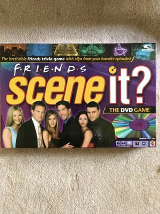 Friends Scene It Board Game First Edition Dvd Trivia 2005 (2 Buzz Cards Lost)