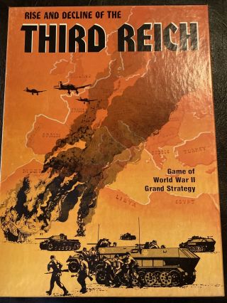 Avalon Hill Rise And Decline Of The Third Reich Board Game No 813 2nd Edition