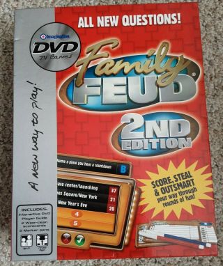 Family Feud 2nd Edition Interactive Dvd Board Game Show Complete
