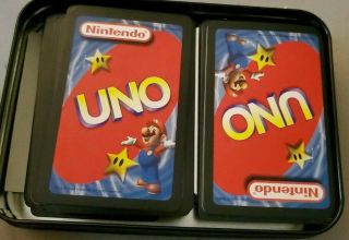 RARE Official Nintendo Special Edition UNO Card Game Mario Series 2004 3