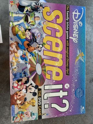 Disney Scene It? Dvd Board Game 100 Complete (first Edition) -