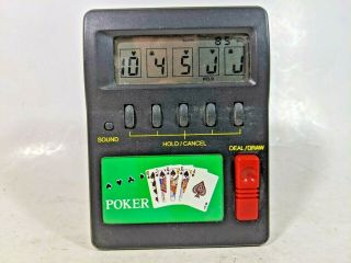 Radioshack Poker Hand Held Electronic Game 60 - 2465a