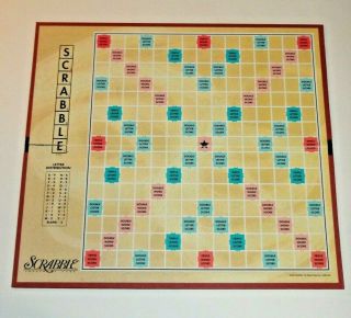 1999 Hasbro Scrabble Game Board Replacement Piece - Board Only