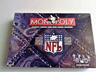 1999 Nfl Monopoly Grid Iron Edition Game Complete Limited Edition