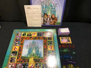 The Wizard Of Oz Trivia Board Game Collectible Tin,  By Pressman 1999,  Complete